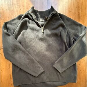Vintage St John’s Bay Men’s Black Half-Zip Sweater